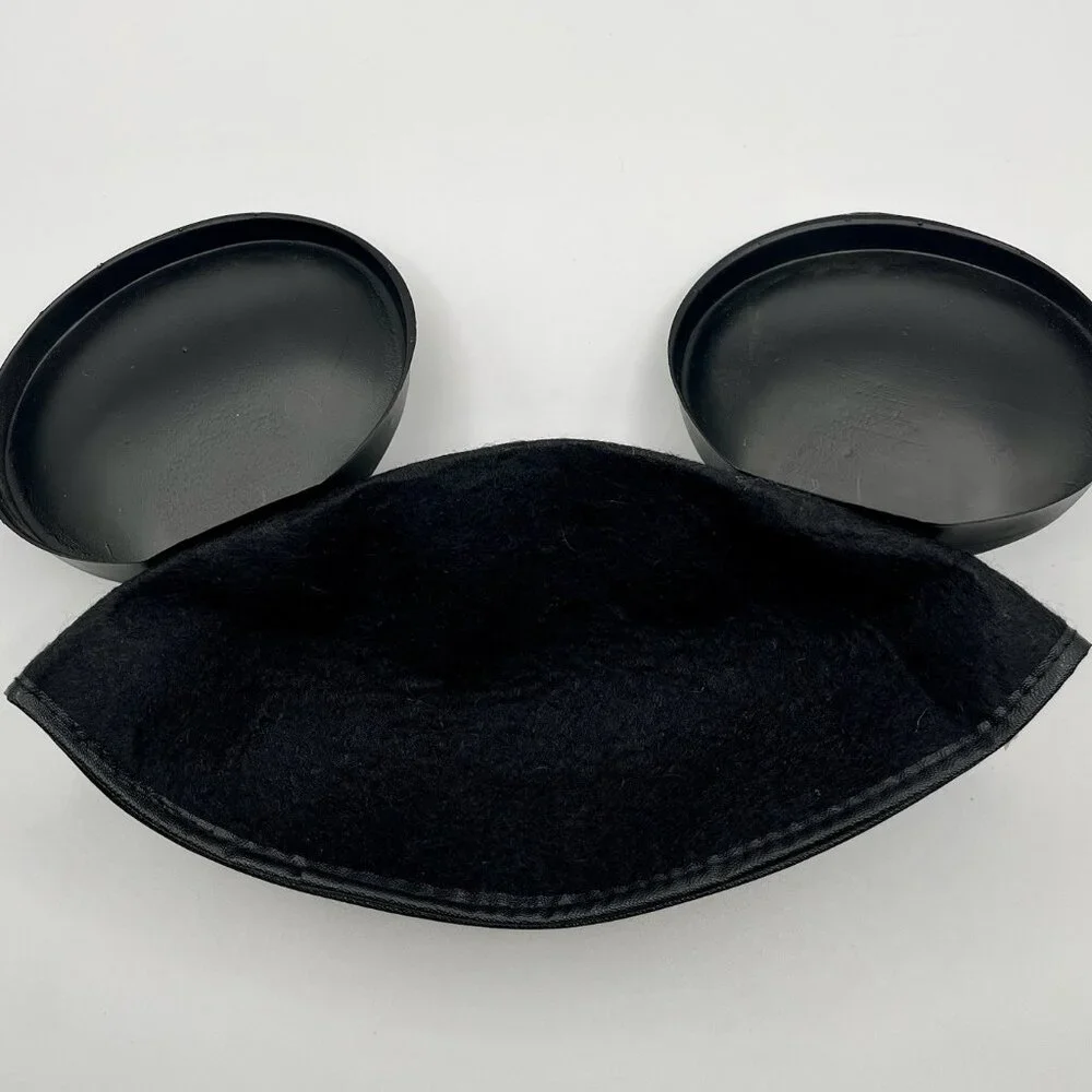 Vintage 1980s Disney Channel Black Mickey Mouse Ears Hat Benay Albee Promo RARE
